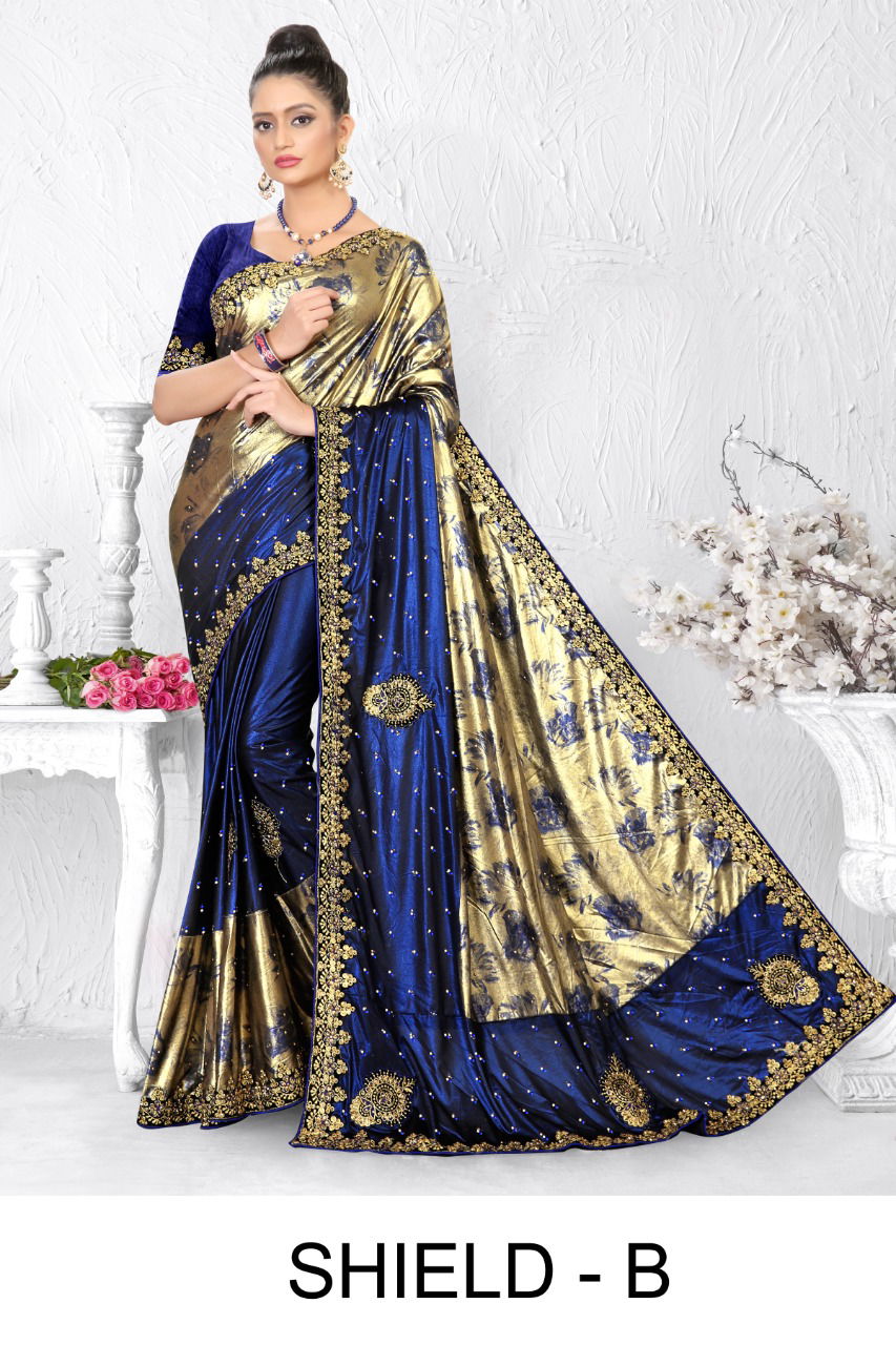 Ronisha Shield Latest Fancy Festive Wear Designer Lycra Saree Collection